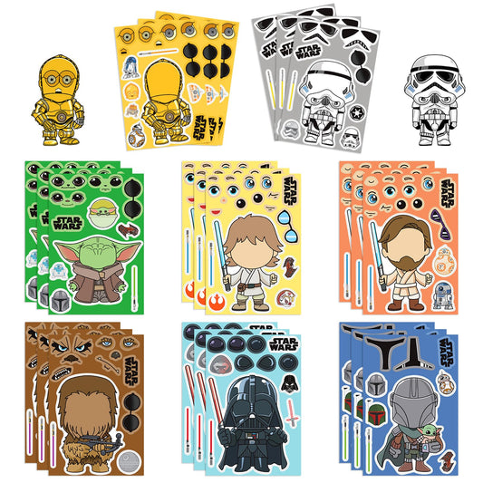 LHST Make a Face Star War stickers collection for teens' crafts and customization