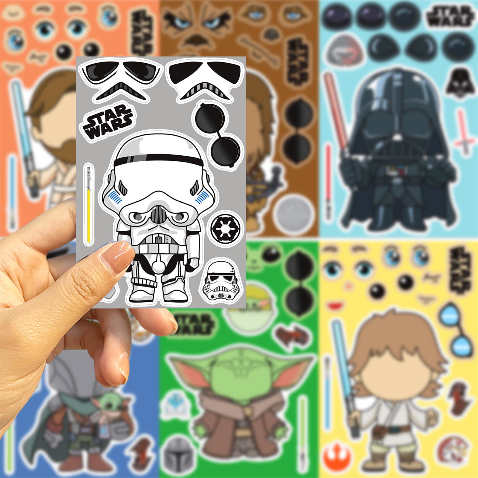 LHST Sticker sheet size 4.3 by 6.3 inches for easy decorating
