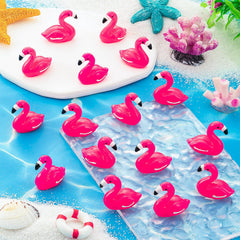 LHSYFBZ mini flamingo garden diorama accent, colorful and durable
