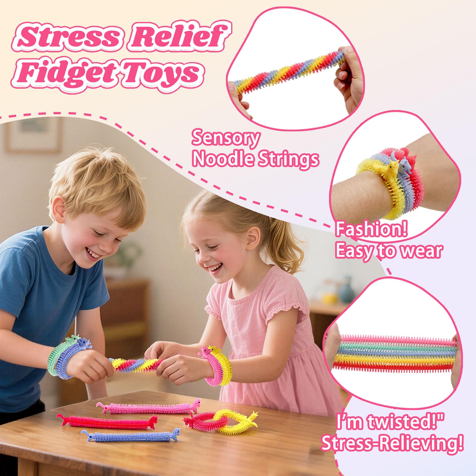 LIANORIST unicorn toys—kid-safe stretch strings for group activities.