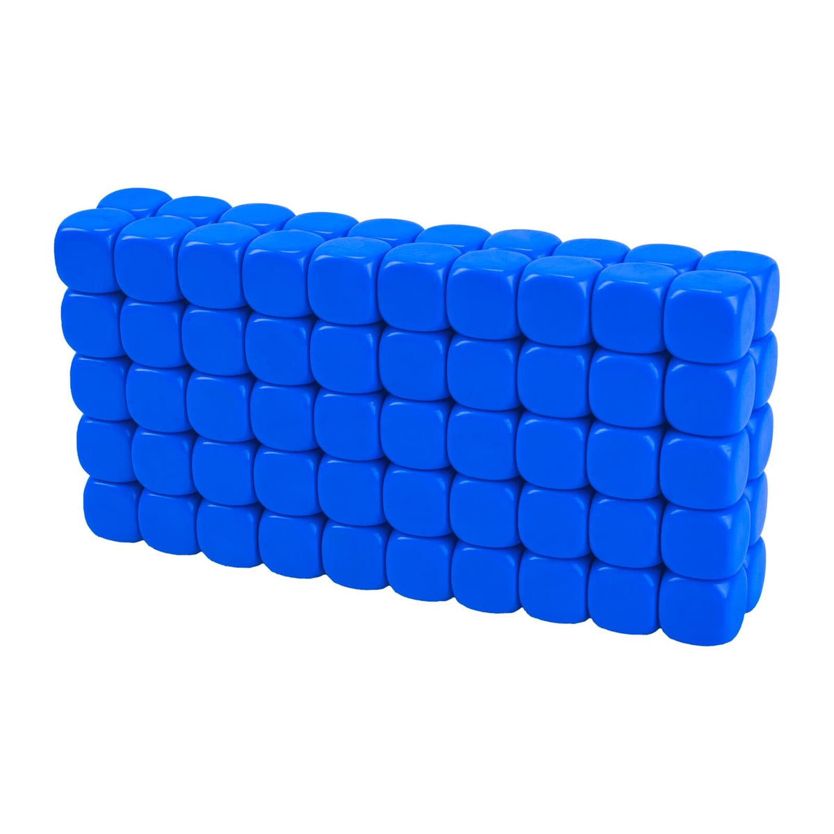Lianshi 22mm rounded blank dice in white, ideal for probability practice.