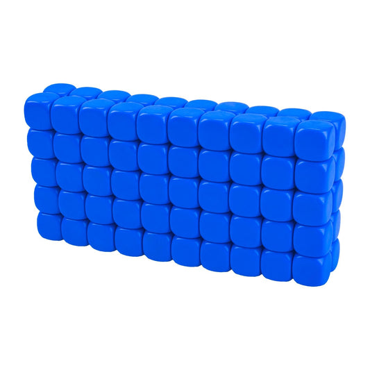 Lianshi 22mm rounded blank dice in white, ideal for probability practice.