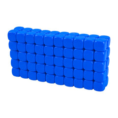 Lianshi 22mm rounded blank dice in white, ideal for probability practice.