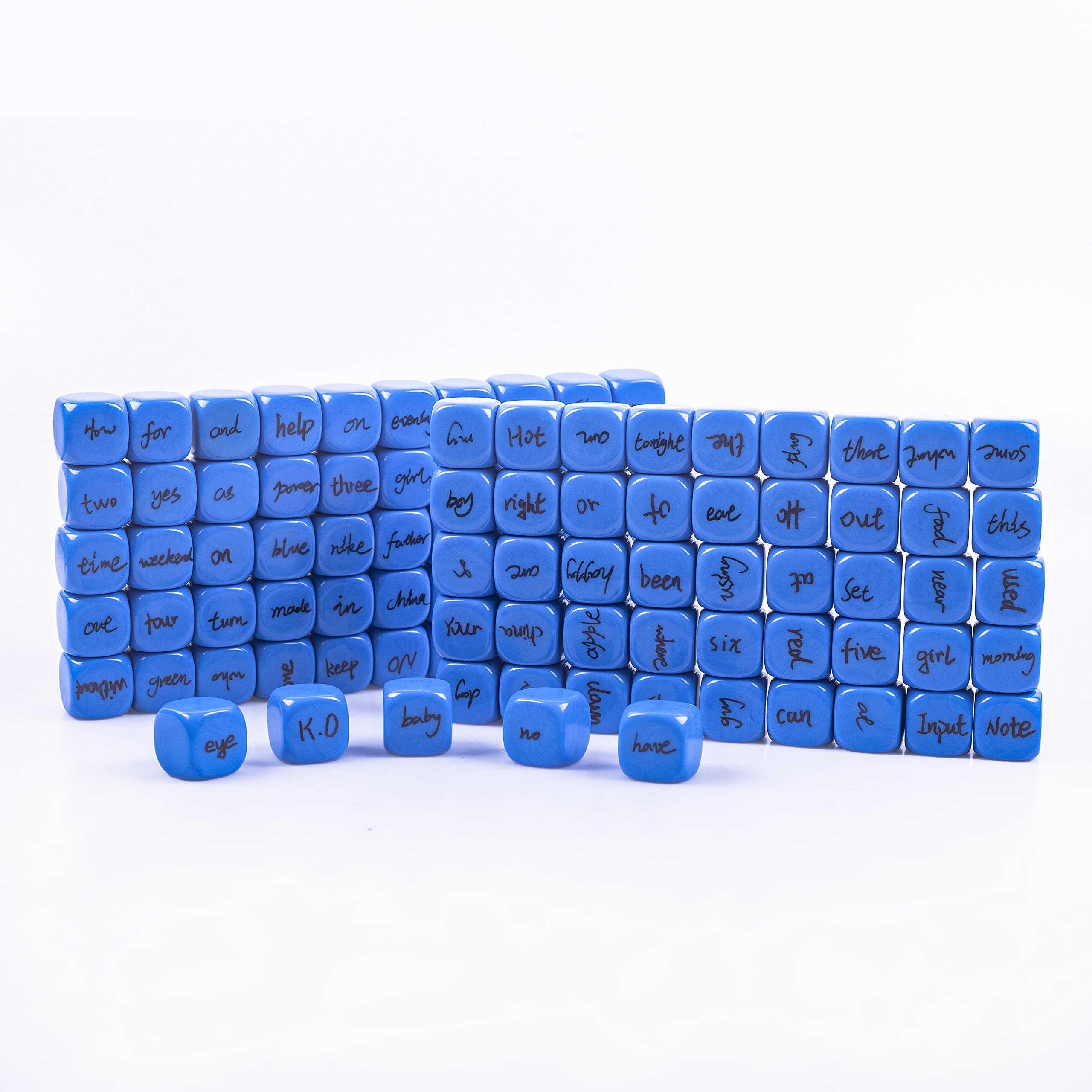 Lianshi 22mm rounded blank dice in yellow, a bright classroom learning tool.