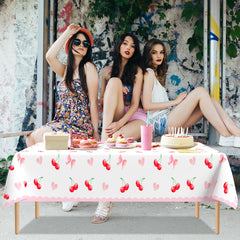Lianxuia waterproof tablecloth surface protects tabletops from spills during celebrations.