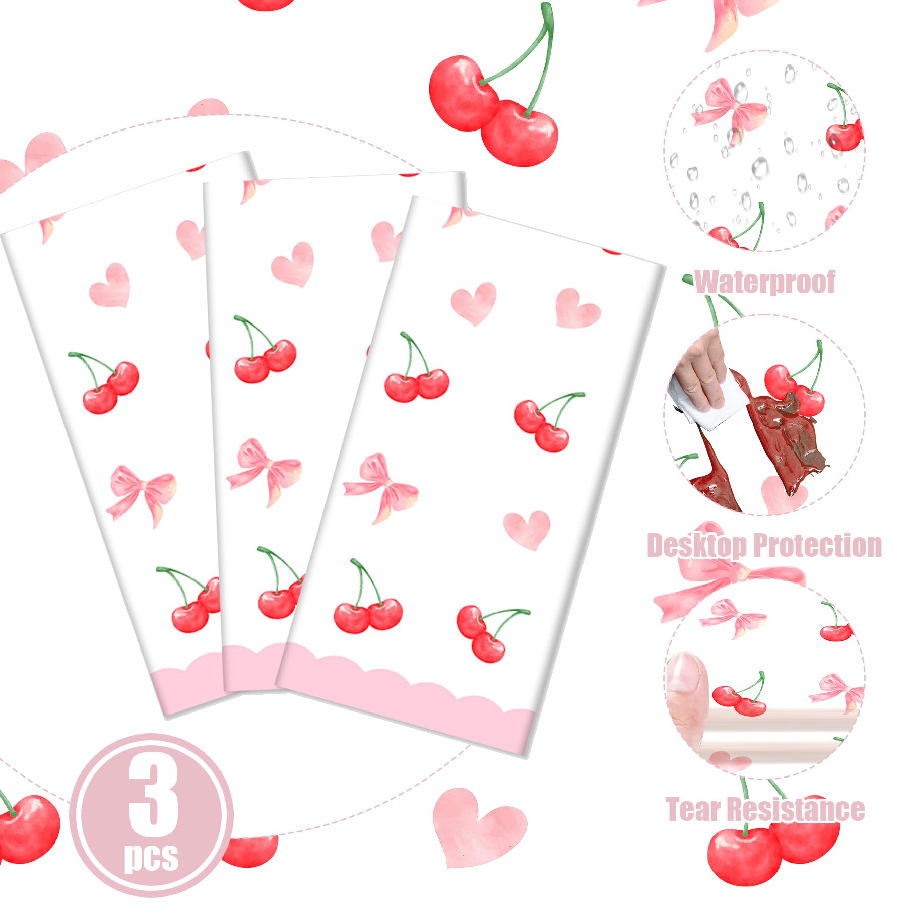 Lianxuia pink bow cherry design enhances photos and memories.