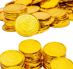 Liatunou gold shine coins ideal for eye-catching party displays.