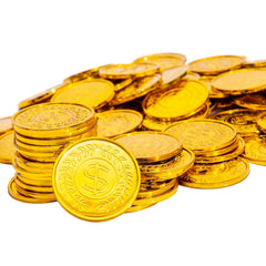 Liatunou pirate gold coins pack for treasure hunts and party games