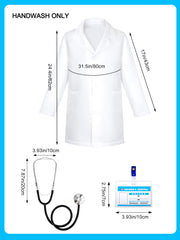 Liberry nurse coat and tools shown for costume parties or gifts