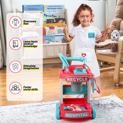 Liberry Doctor Kit accessories tray organized for easy access during play