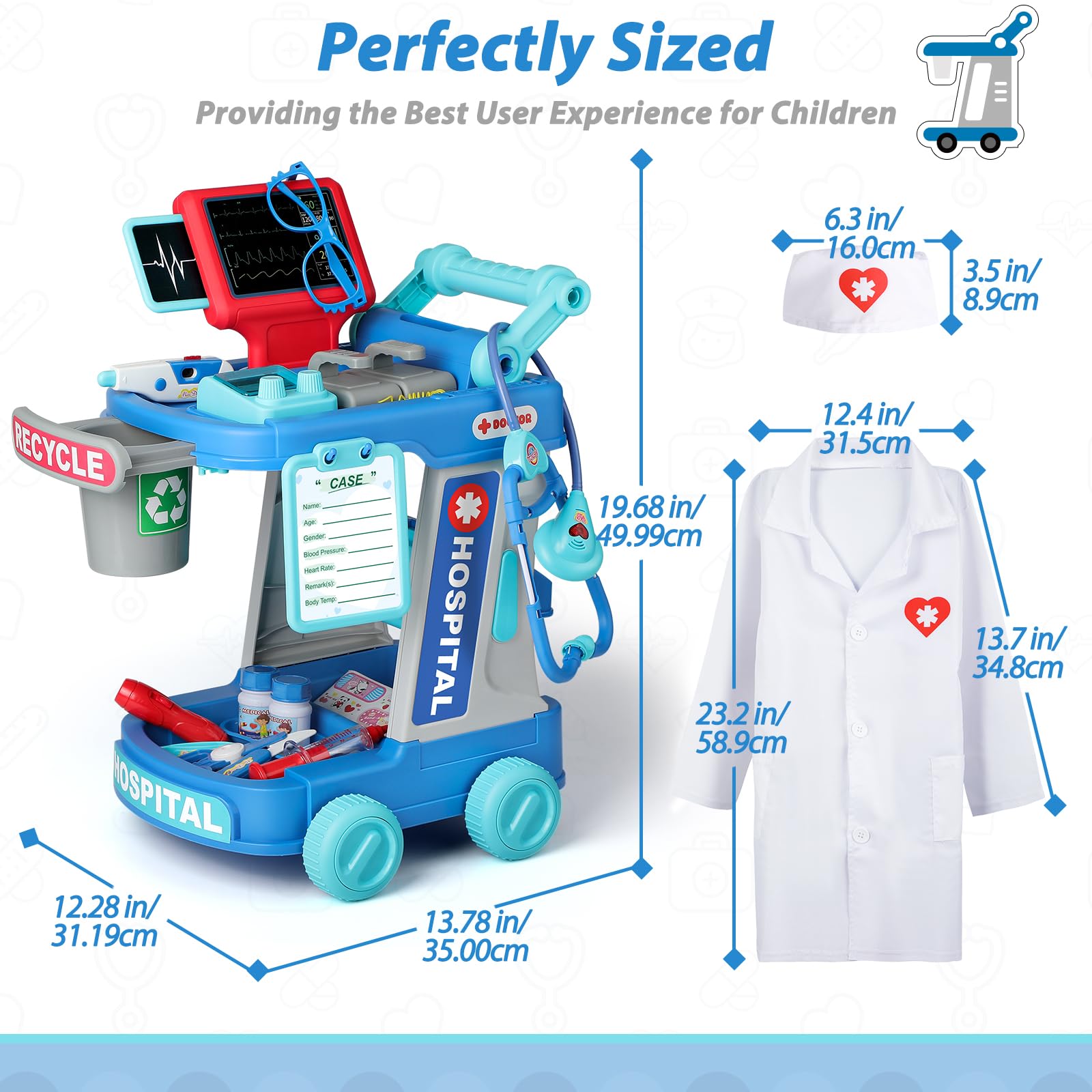 Liberry ECG display and lights spark interactive doctor scenarios.