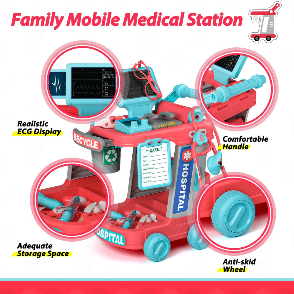 Liberry Doctor Kit in use by kids during pretend visits