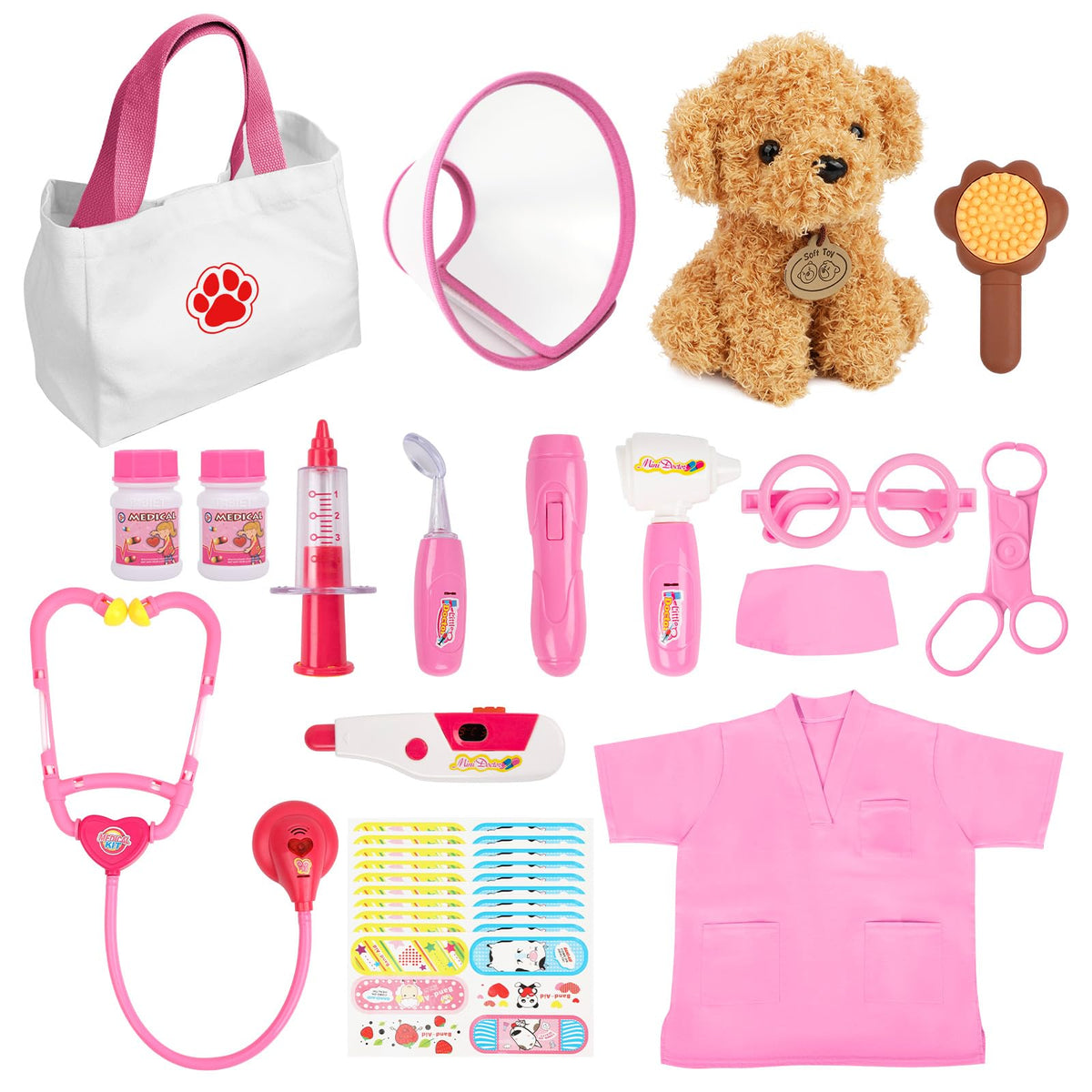 Liberry Doctor Kit pet clinic bag for imaginative veterinary play