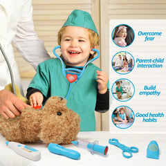 Liberry Doctor Kit dog toy supports caring pet scenarios in imaginative play