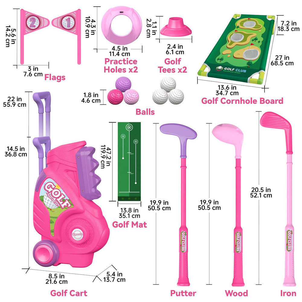 Liberry golf ball holders and balls enable quick setup and play.