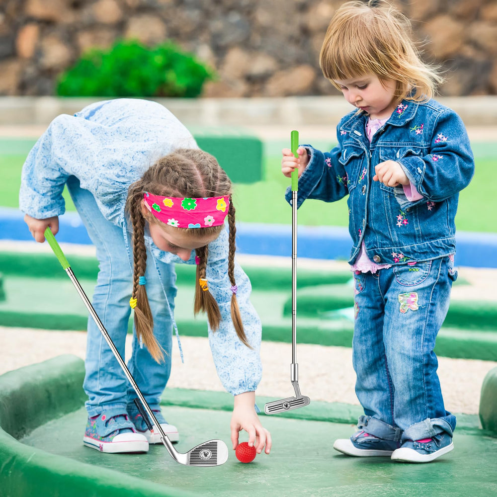 Liberry complete kit includes holes, flags, tees, and balls for instant play