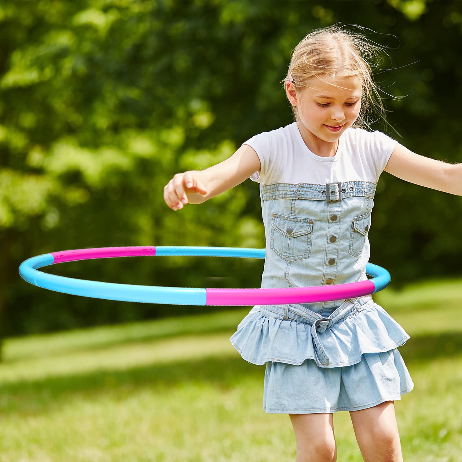 Liberry kids exercise hoop adjustable size setup to fit children of different heights