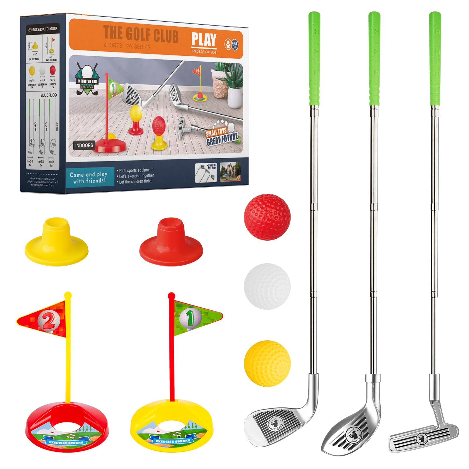 Liberry Kids Golf Clubs with realistic heads deliver authentic practice for young players