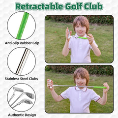 Liberry putting mat with trajectory lines guiding rhythm and aim for kids.