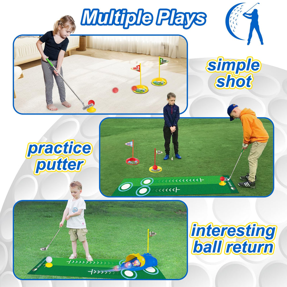 Liberry Putting Mat provides a focused target for developing coordination.
