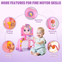 Liberry interactive buttons offer varied sounds to sustain interest.