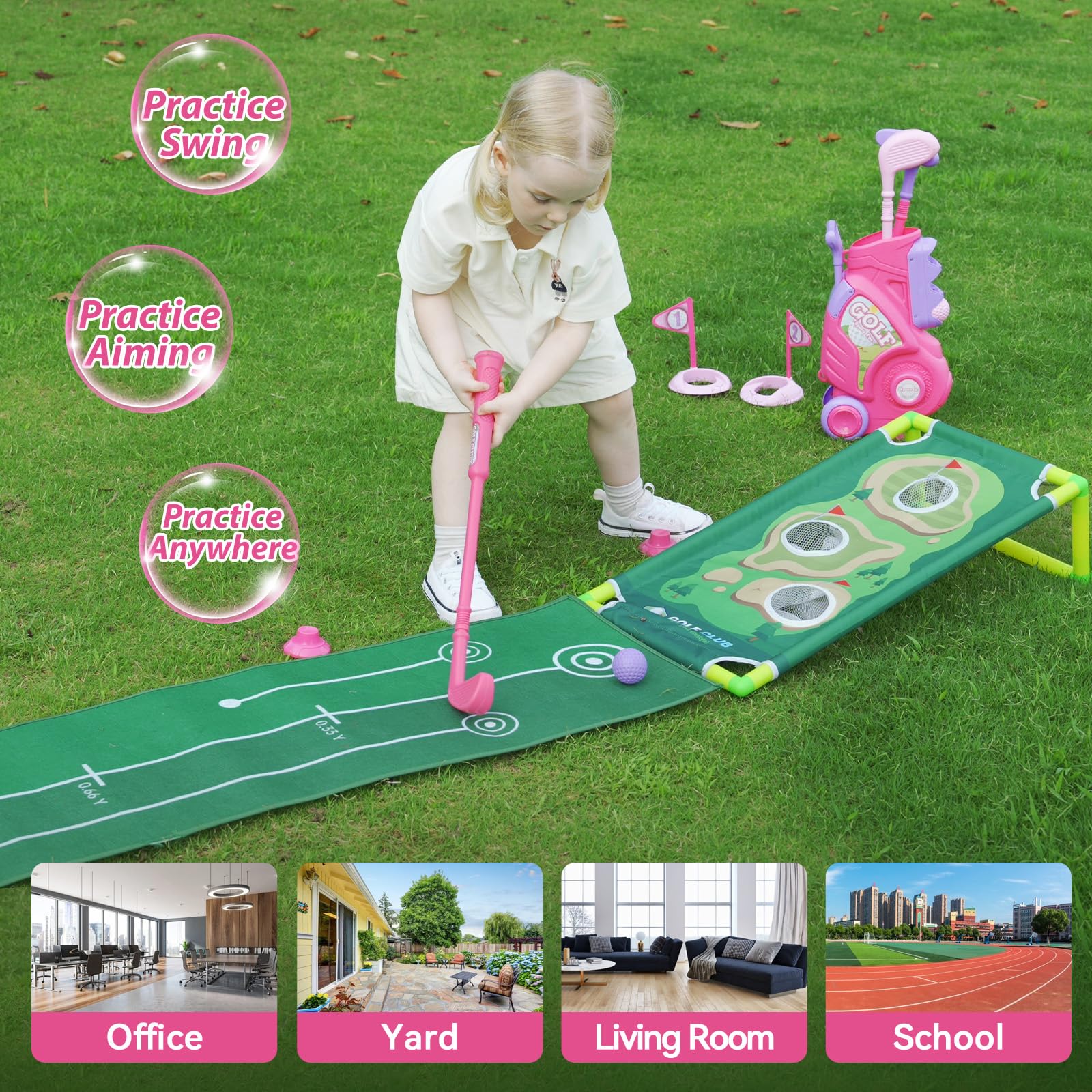 Liberry toddler golf iron left-handed compatible club supports both hands.