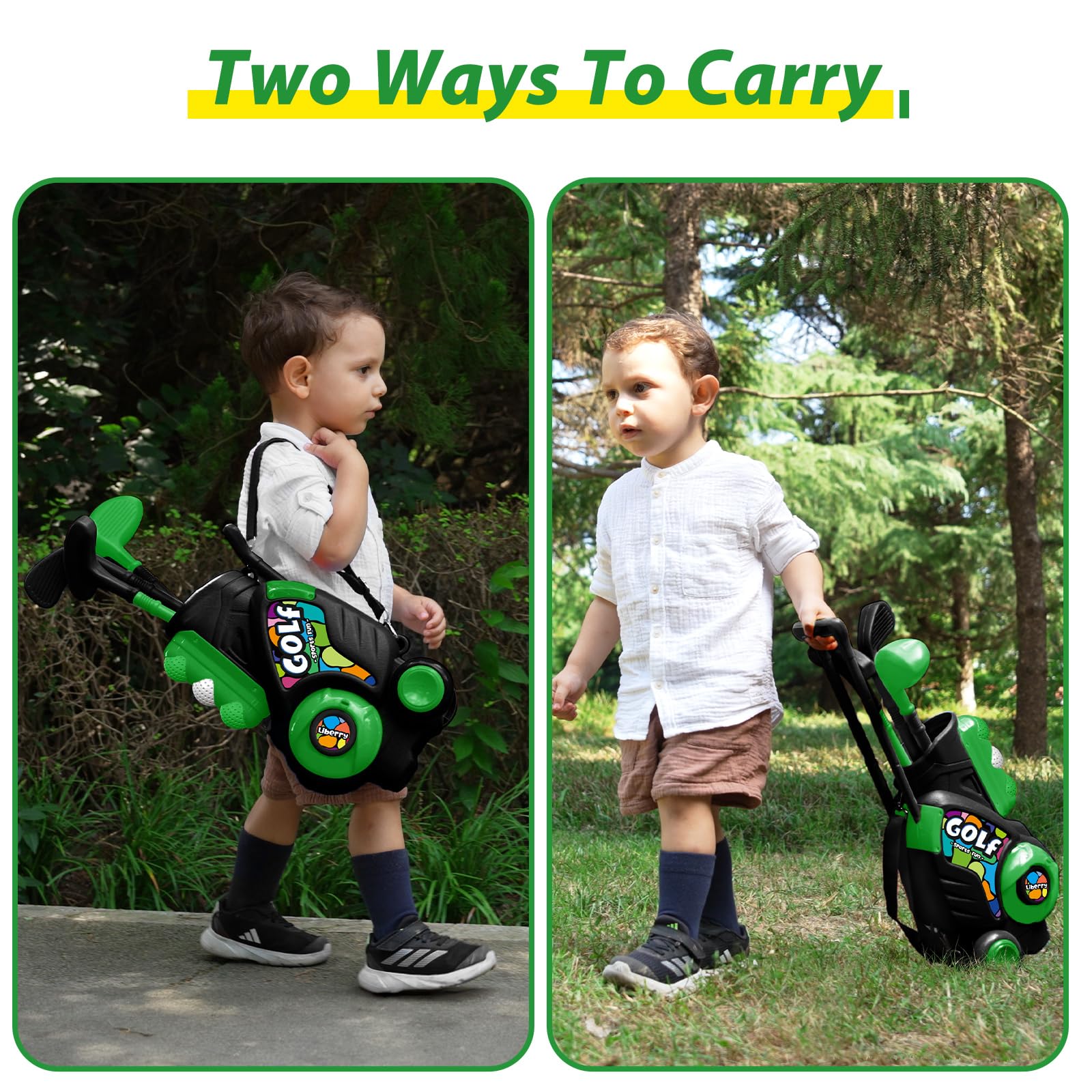 Liberry toddler golf balls designed for safe hands and grip control