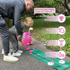 Liberry toddler golf set balls sized 1.8 inches to reduce choking hazards.