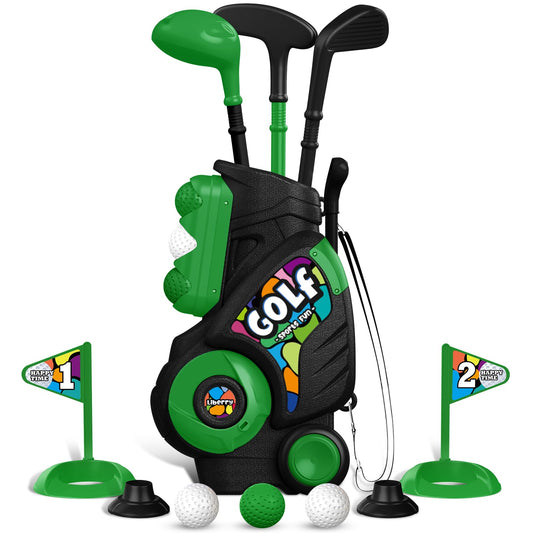 Liberry toddler golf cart in black for outdoor play and ease of transport