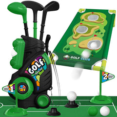 Liberry Toddler Golf Set cart demonstrates portable design for easy play transport.