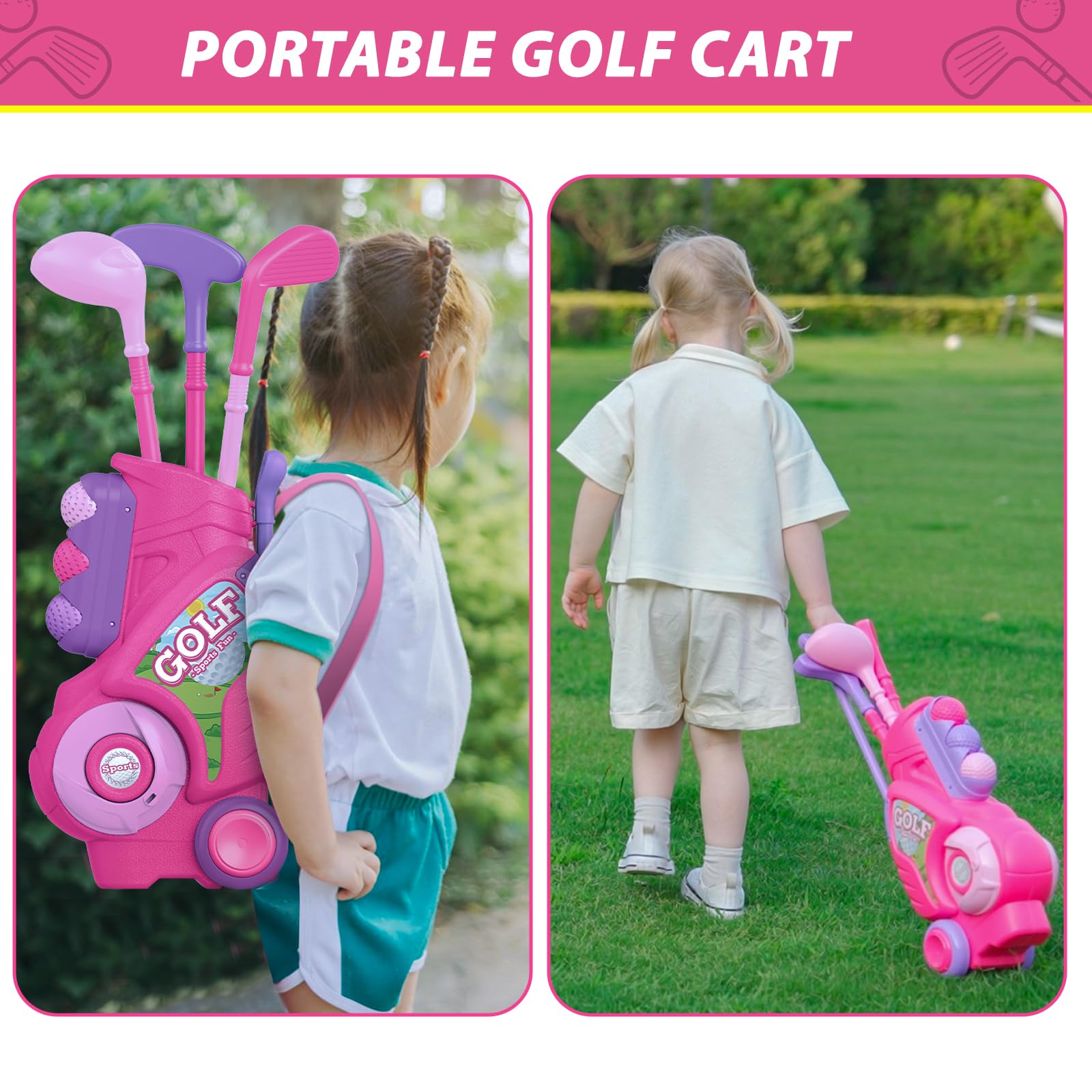 Liberry toddler golf set colorful durable design for safe play