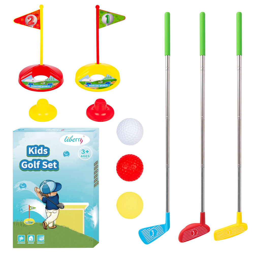 Liberry Toddler Golf Set driver with friendly grip improves early hand-eye coordination during play