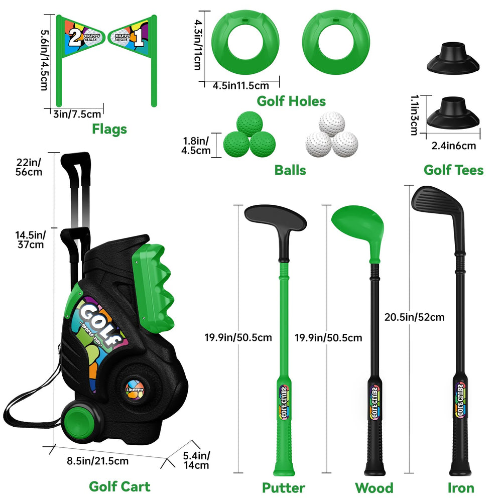 All in one Liberry toddler golf set neatly packed for storage