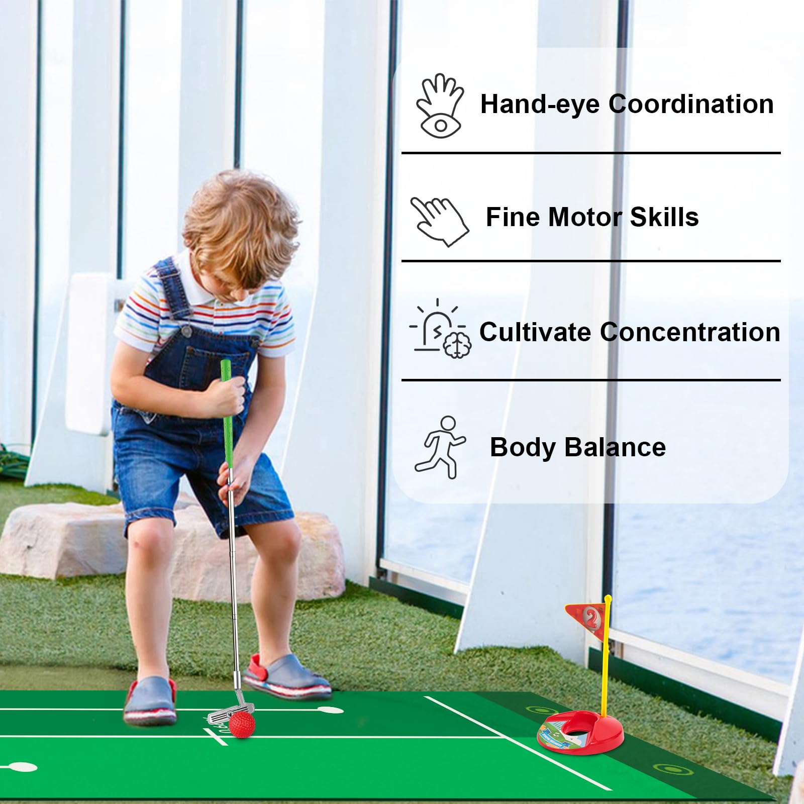 Liberry golf balls sized for toddlers reduce hard impact during play.