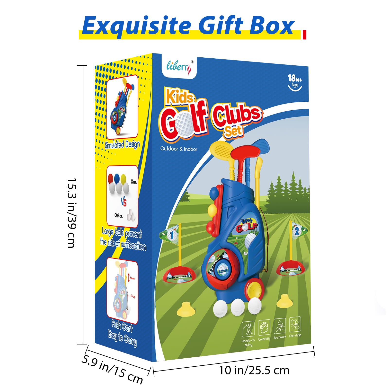 Liberry color balls help distinguish drills and keep play engaging.