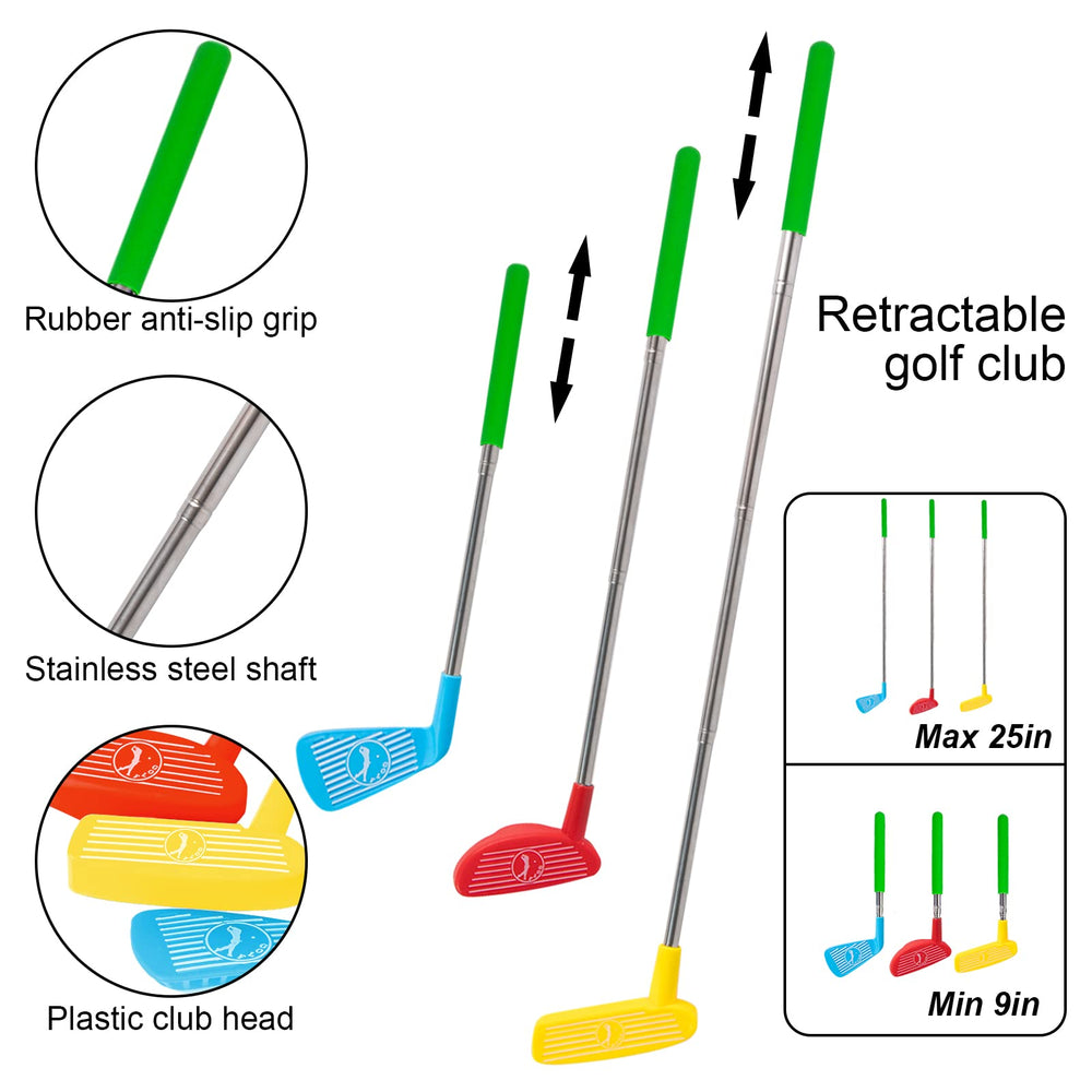 Liberry Toddler Golf Set iron designed for small hands aids smooth swings and focus