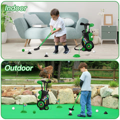 Outdoor play with Liberry toddler golf set in the backyard