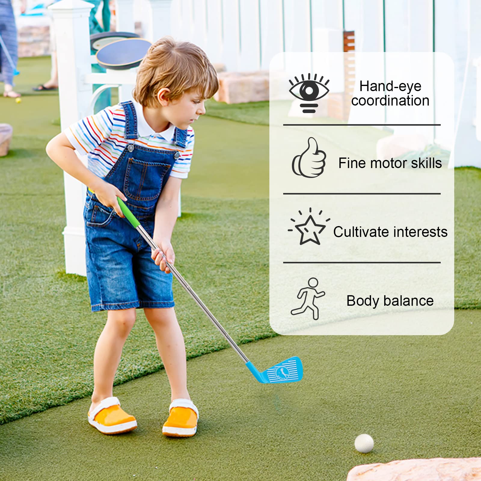 Liberry Toddler Golf Set putter encourages accurate aim and playful learning for beginners