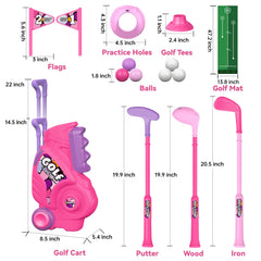 Liberry toddler golf set tees included for stable setups during learning.