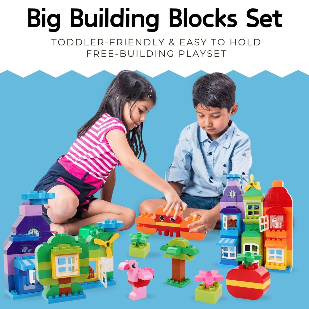 Liberty Imports 166-piece bricks set designed for little hands and motor skill growth.