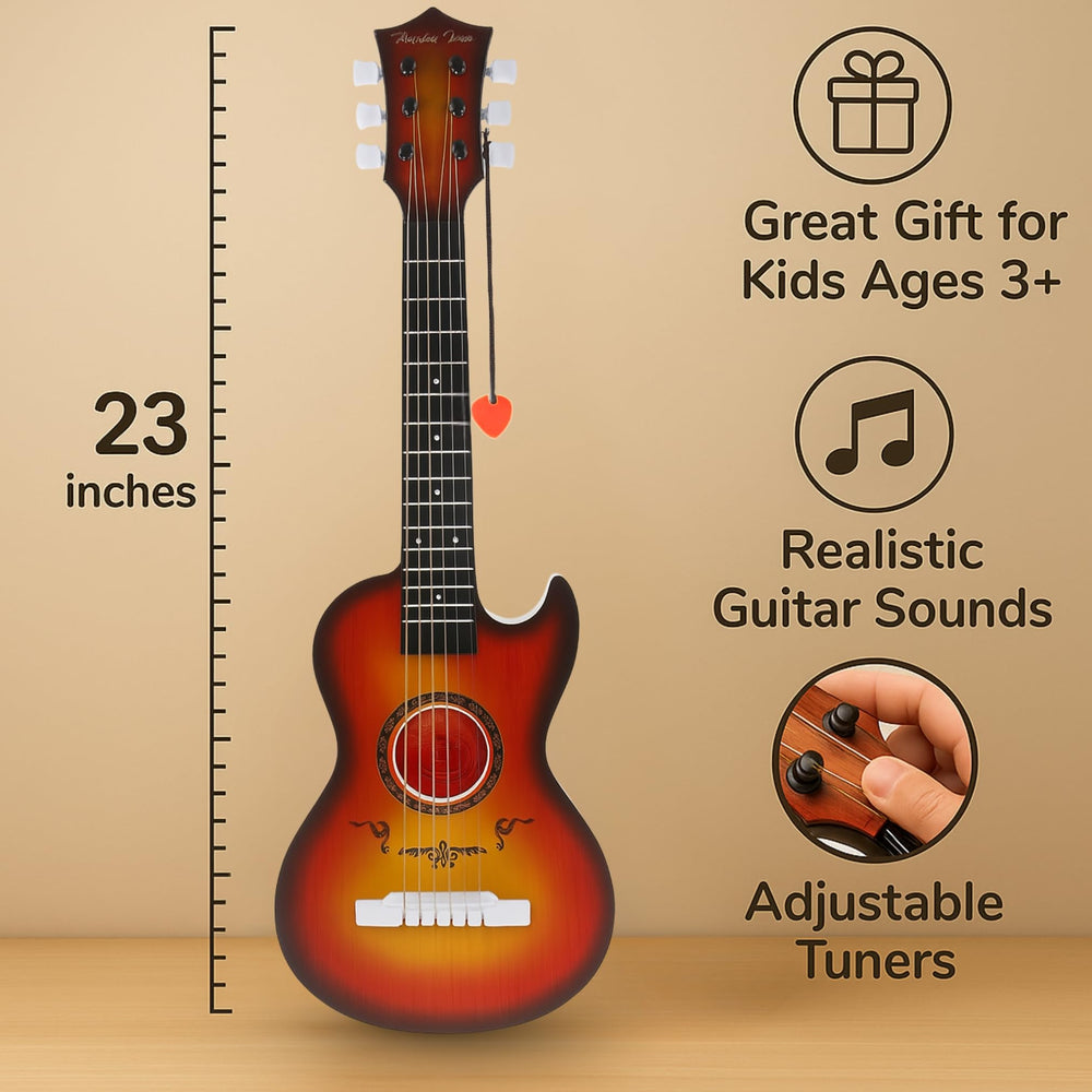 Liberty Imports 23-inch kids guitar gift box presentation suggests a ready-to-gift musical gift.