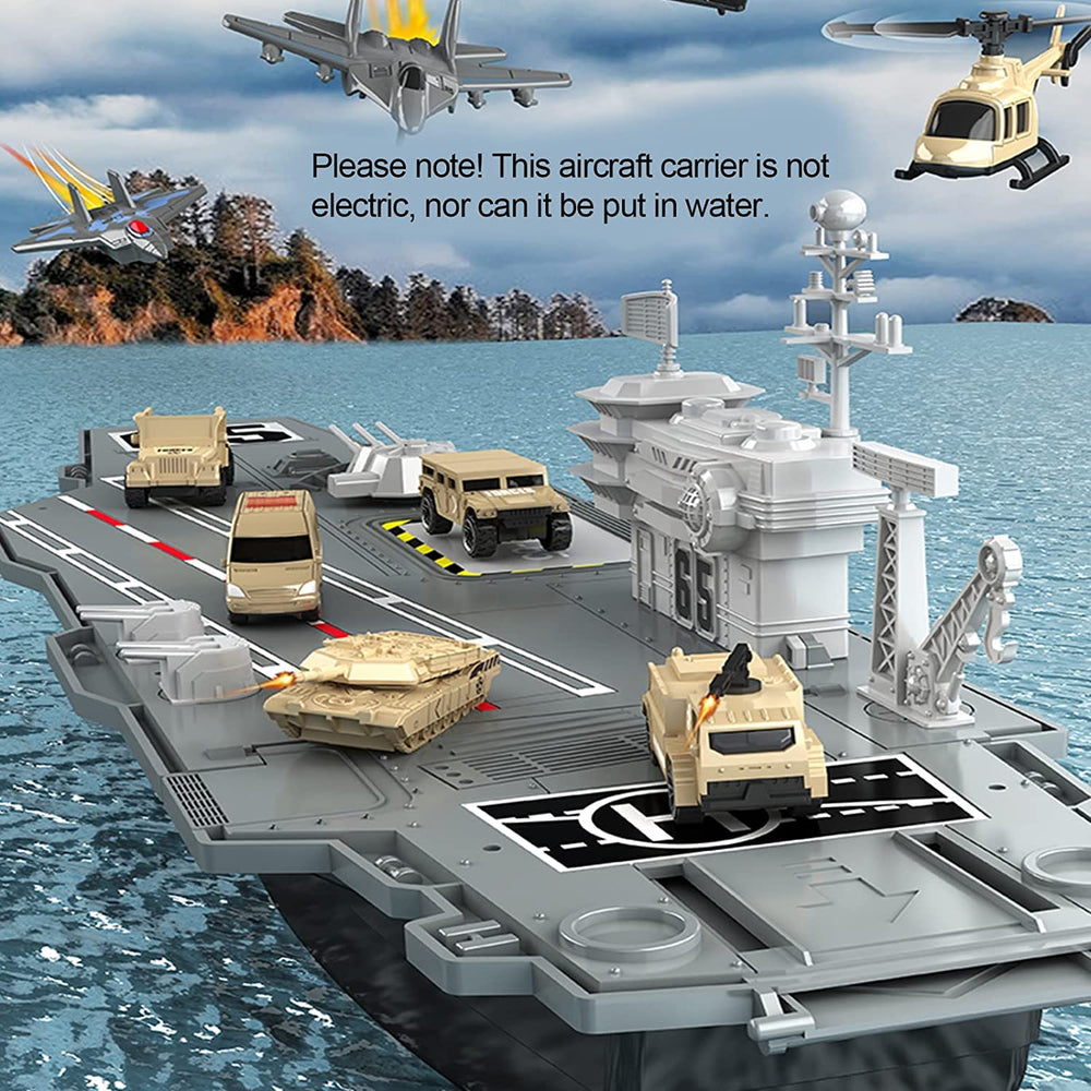 Liberty Imports 33-Inch Aircraft Carrier fighter jets array for coordinated air-sea action
