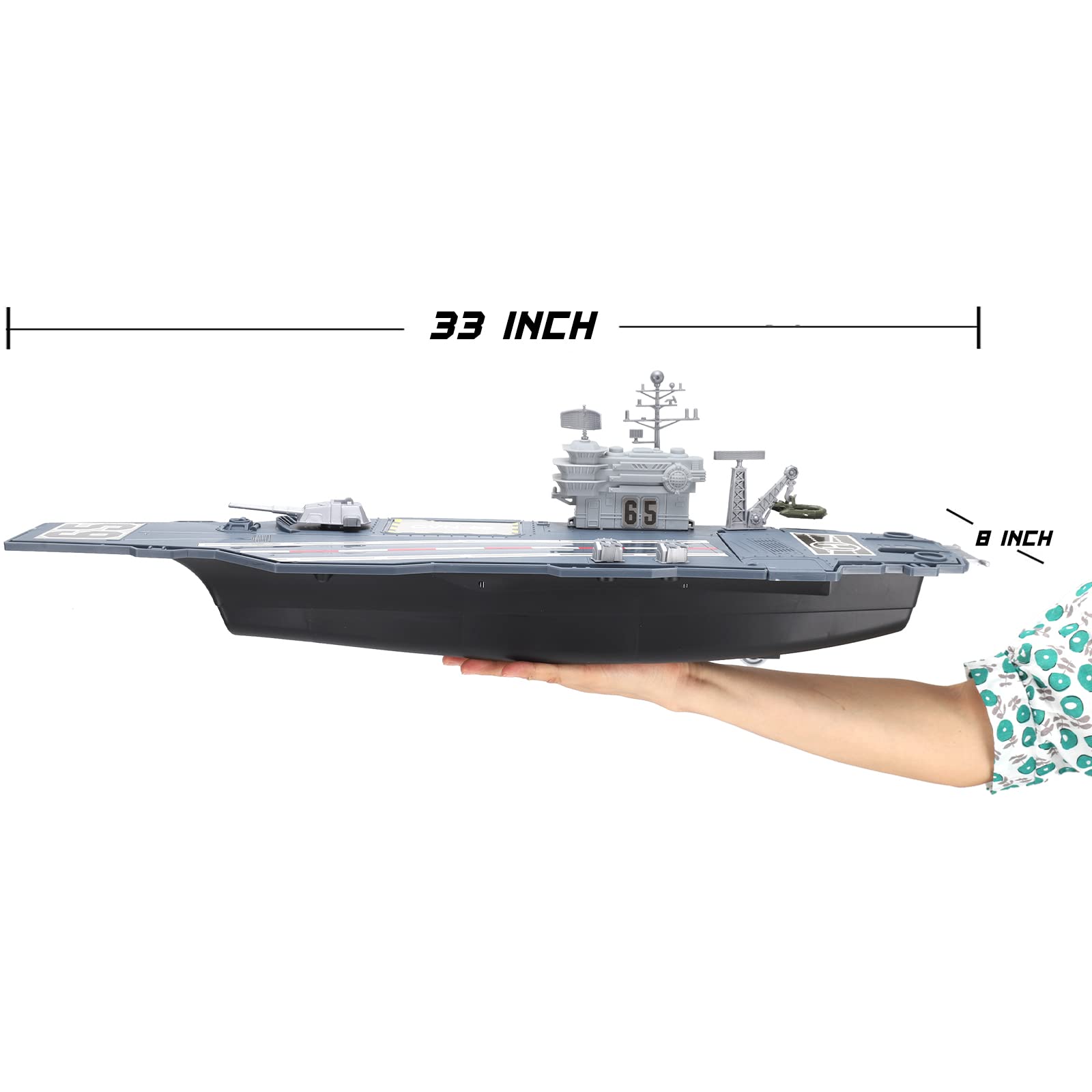 Liberty Imports 33-Inch Aircraft Carrier Navy soldiers for mission-based pretend play