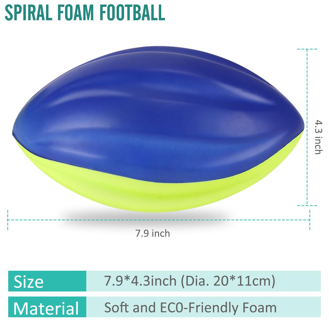 Liberty Imports 8-5-inch foam football indoor-outdoor use for versatile practice