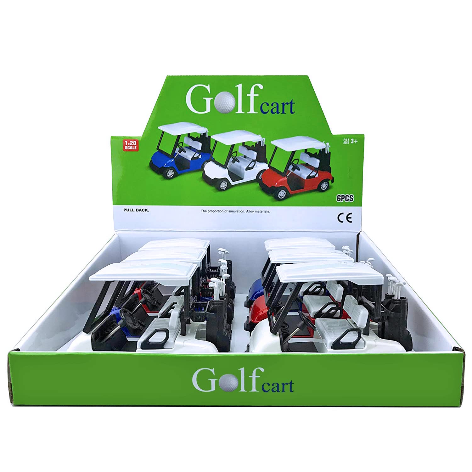 Liberty Imports alloy metal golf cart collection for display and gifting