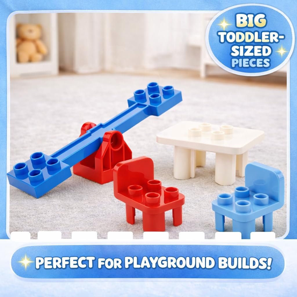 Liberty Imports playground blocks assembly supports early problem solving and hands-on testing.