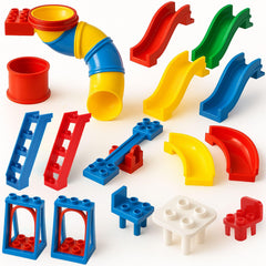Liberty Imports blocks playground with slides encourage imaginative play and coordinated movement.