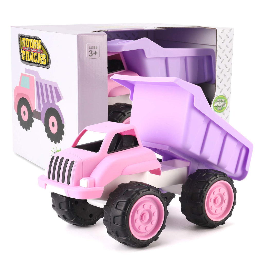 Liberty Imports pink dump truck perfect gift for toddlers ages 2 and up.