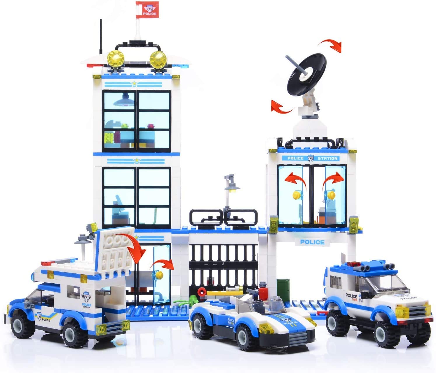 Three Liberty Imports police cars included for dynamic storylines and chase scenes