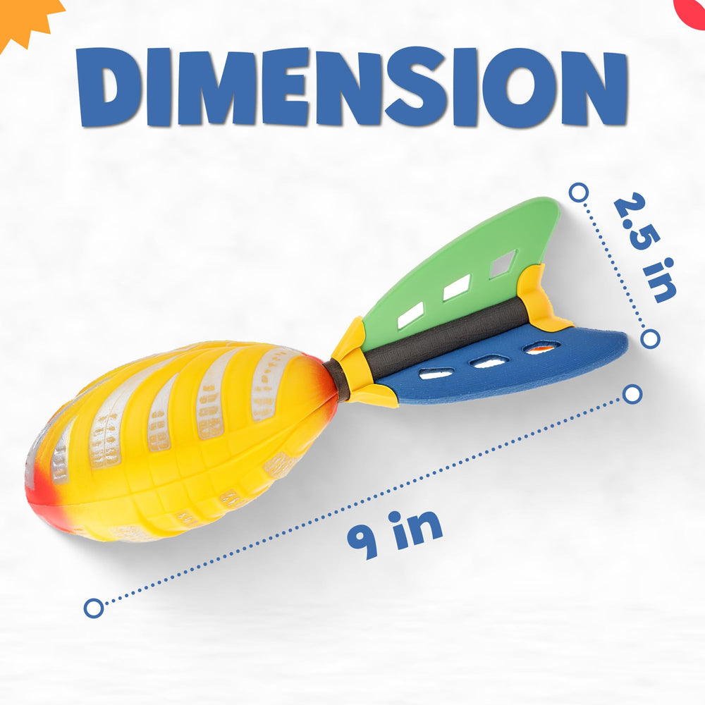 Liberty Imports colorful fins help stabilize flight for pro-like throws in streets and parks.